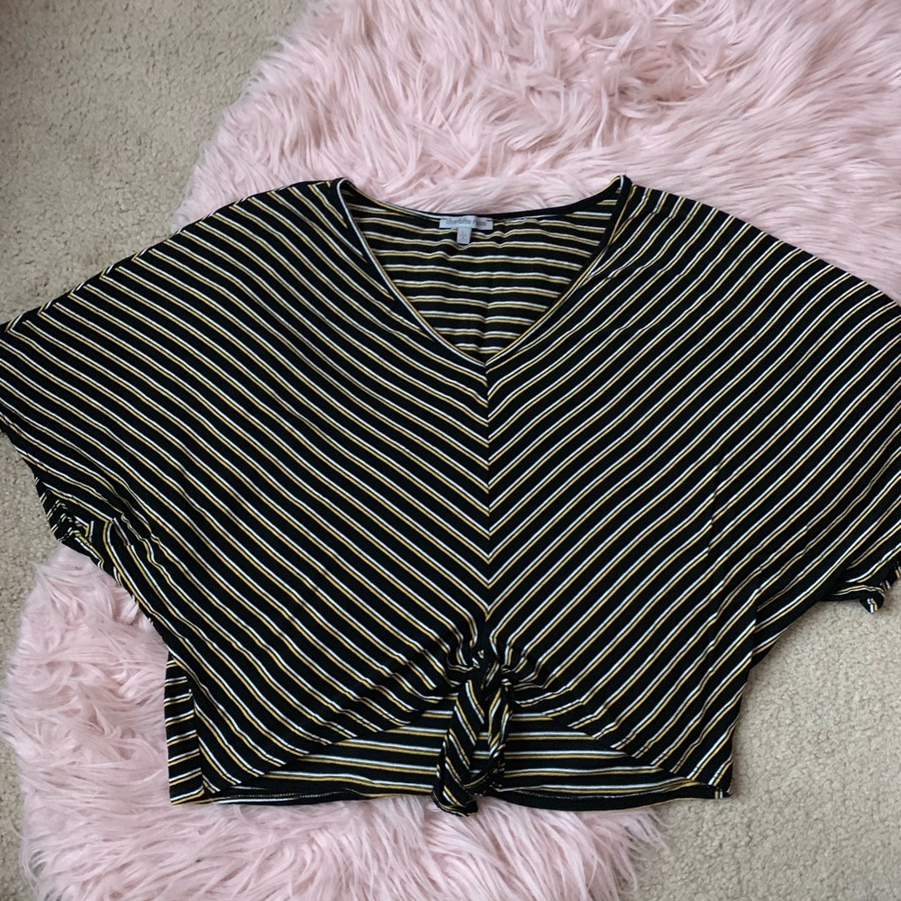 Black Striped Blouse